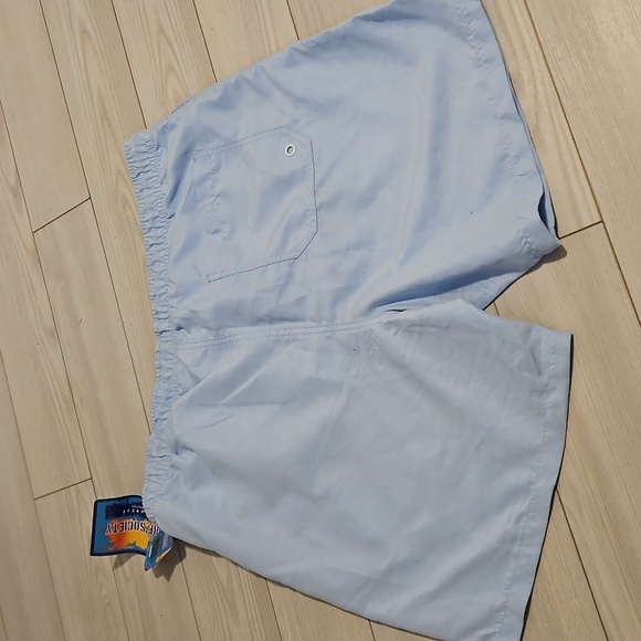 MENS SURF SOCIETY Blue LINED SWIM SHORTS SIZE Medium new with tags UV protec - Picture 6 of 6